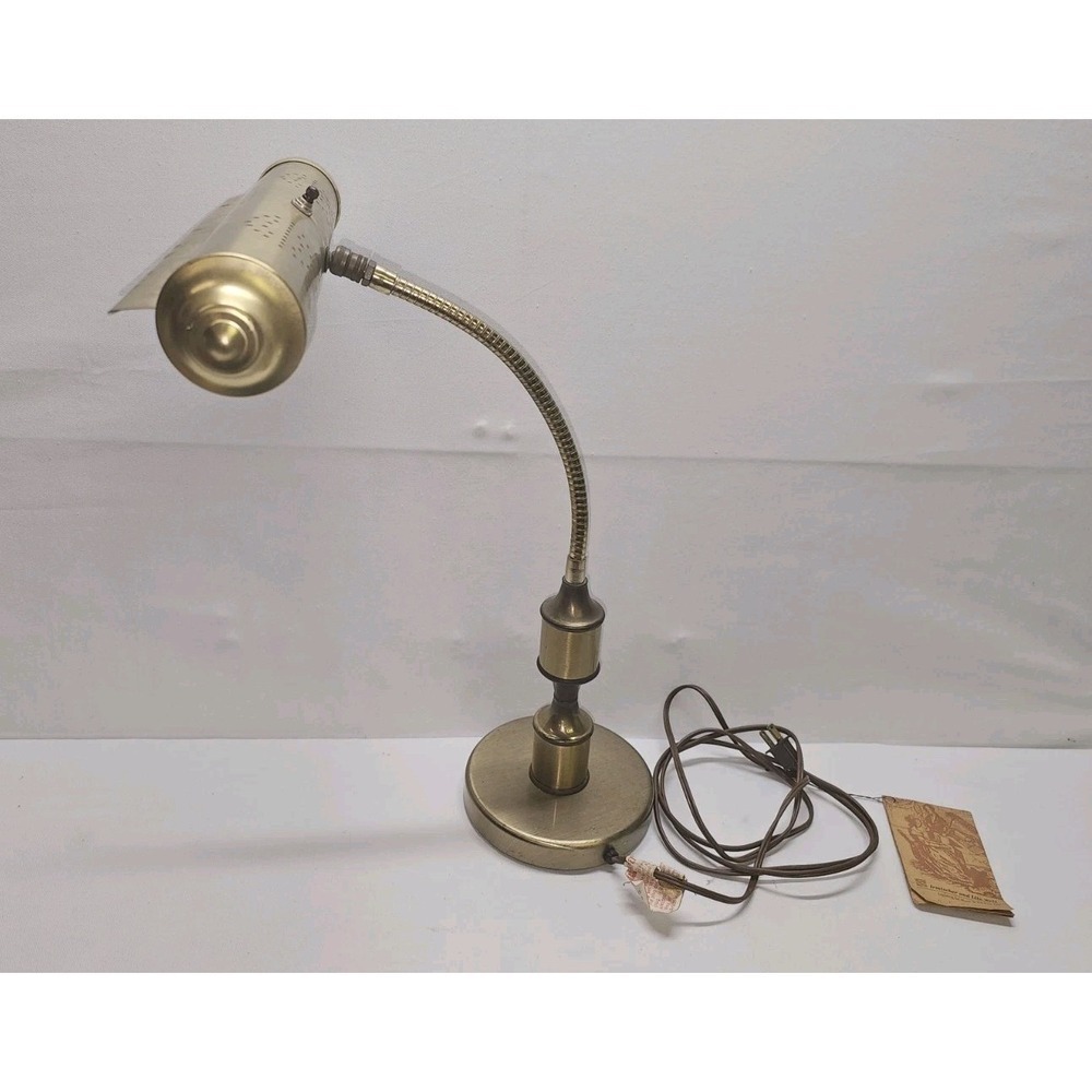 VTG 1981 Irmischer‎ Lite-Well Piano Desk Lamp Brass Gooseneck T10 Model 1804